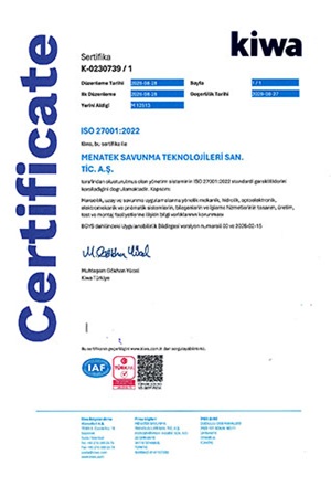 ISO 27001 Kalite Sertifikası